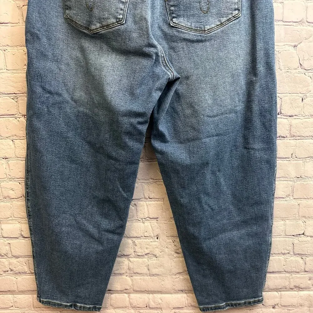 Judy Blue High Waisted Barrel Stitch Thru Pocket Blue Jeans Women's 16W